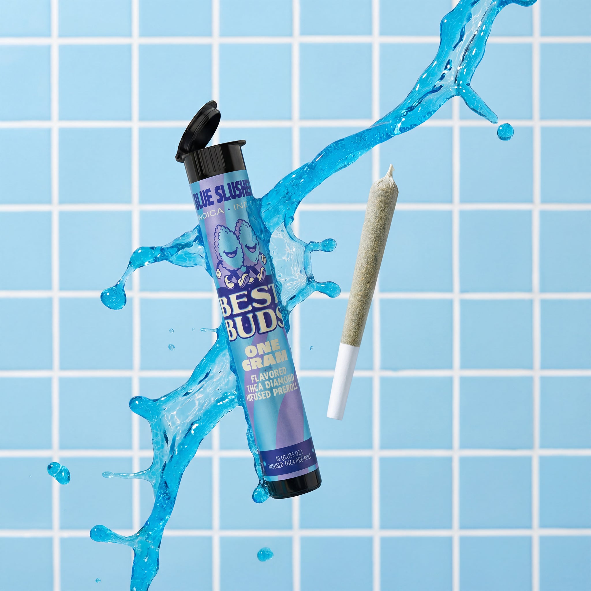 Blue Slushee 1g Diamond Infused Pre Roll