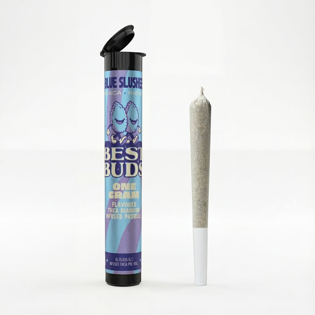 Best Buds Blue Slushee 1g Diamond Infused Pre Roll