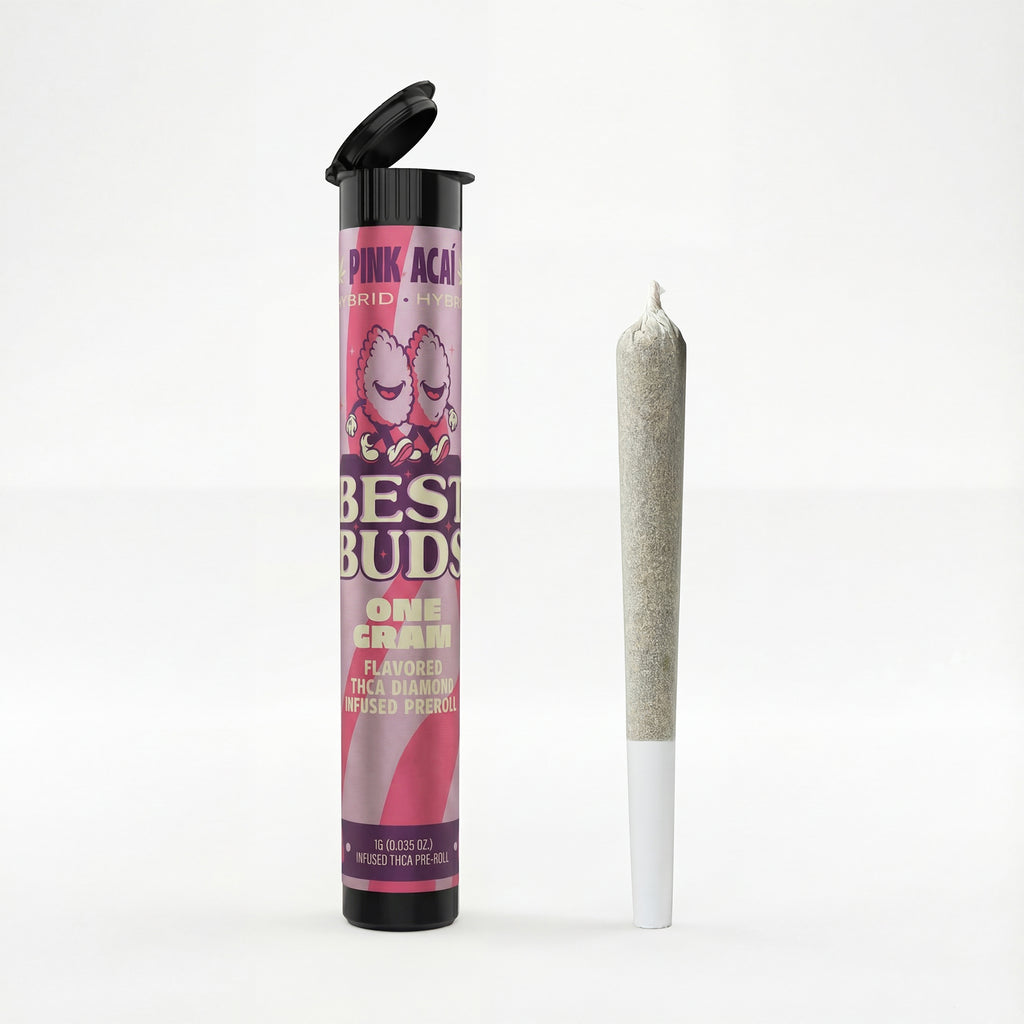 Best Buds Pink Acai 1g Diamond Infused Pre Roll