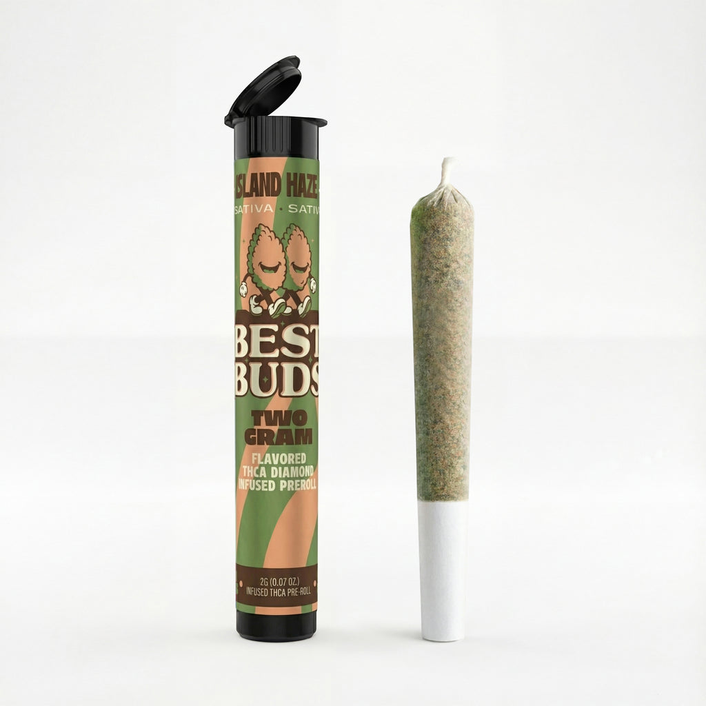 Best Buds Island Haze 2g Diamond Infused Pre Roll