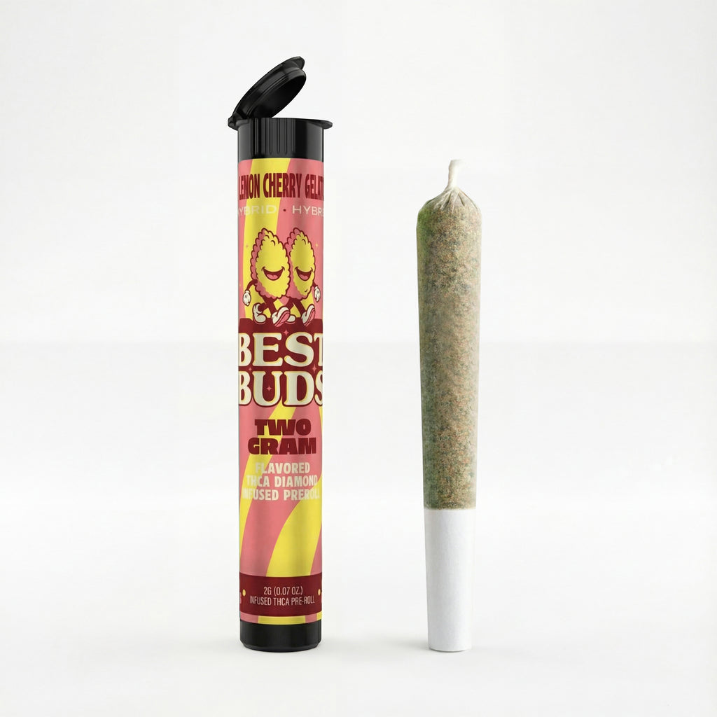 Best Buds Lemon Cherry Gelato 2g Diamond Infused Pre Roll