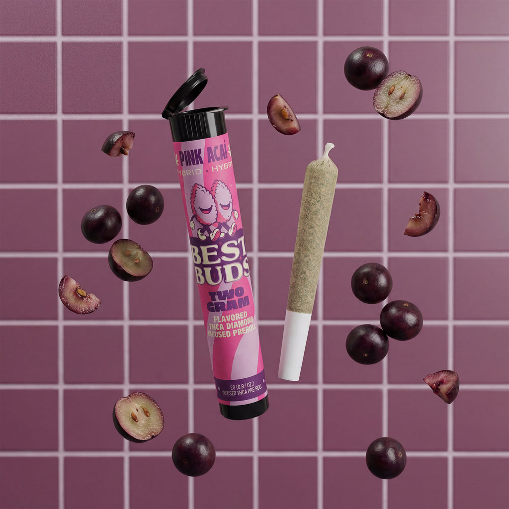Best Buds Pink Acai 2g Diamond Infused Pre Roll