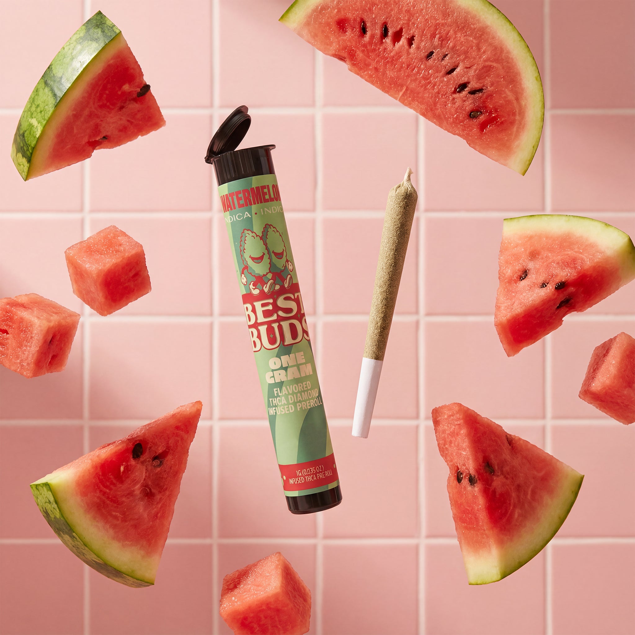Watermelon 1g Diamond Infused Pre Roll